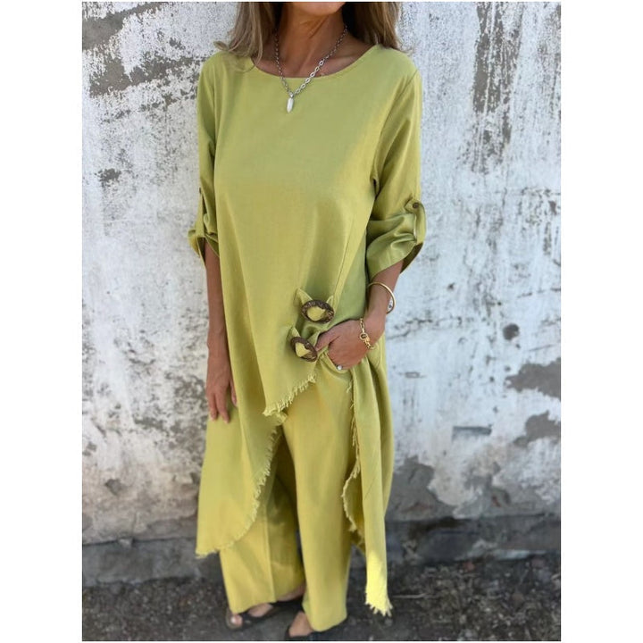 YSA – REFINED COTTON-LINEN COORDINATED SET