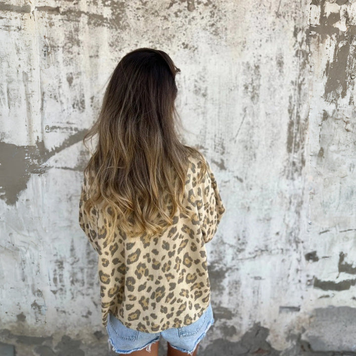 LADYLYNN - PRINTED LONG SLEEVE COLLARED SHIRT