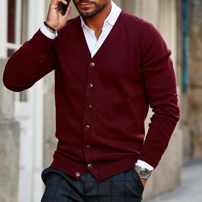 Stef | Casual Vest Cardigan for Men