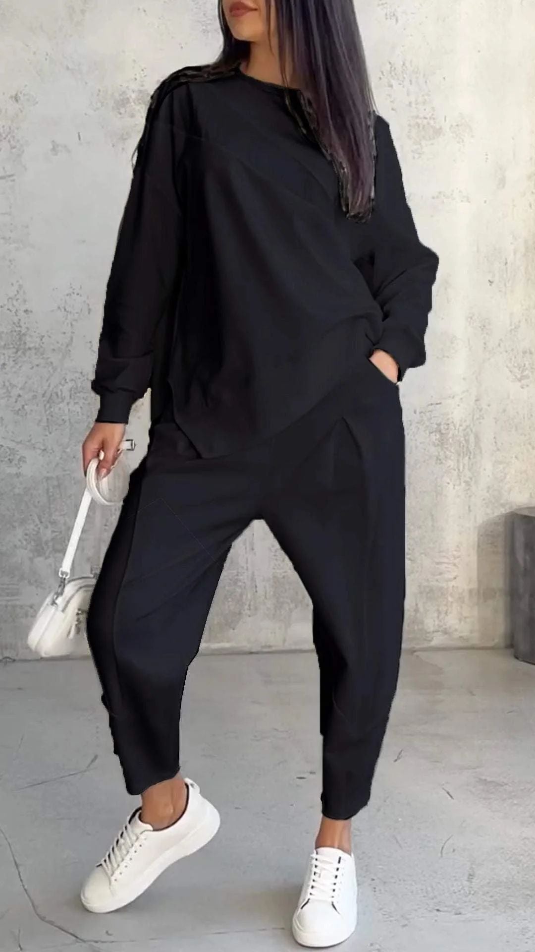 LEANDRA - WOMEN'S TWO-PIECE SWEATER AND PANTS SET